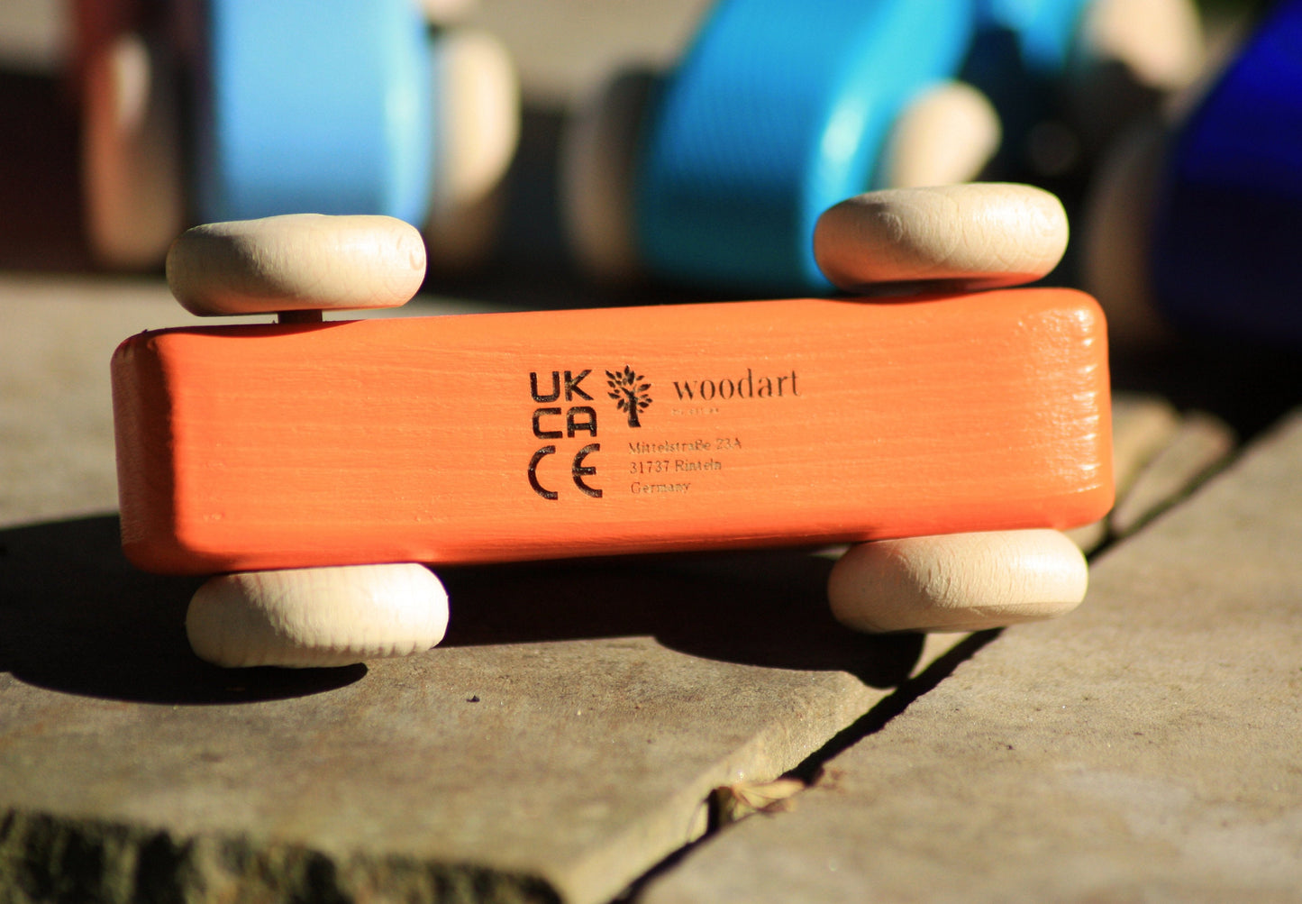 Holzauto Orange