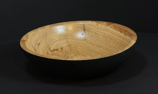 Handgemachte Eichenholzschale