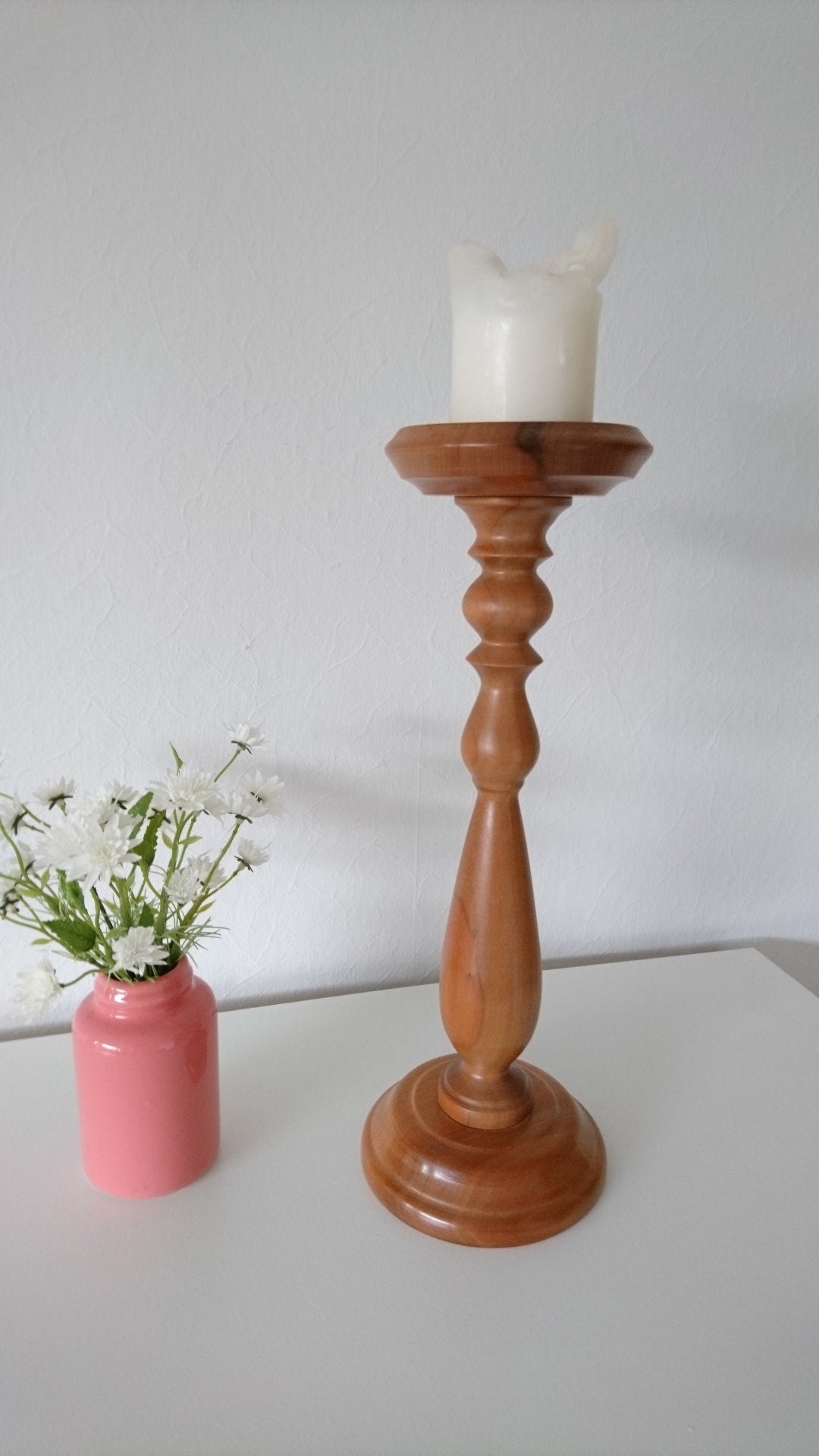 Kerzenständer aus Apfelholz