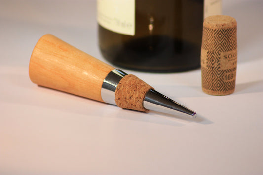 Flaschenverschluss aus Erlenholz