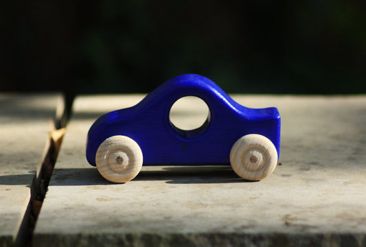 Holzauto Blau