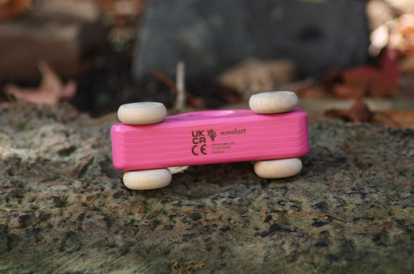 Holzauto Pink