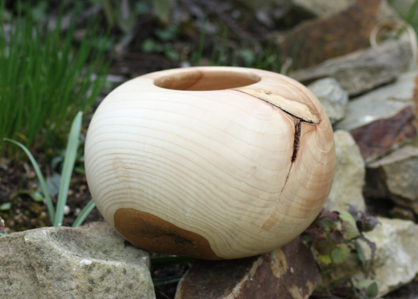 Vase/Hohlform aus Esche