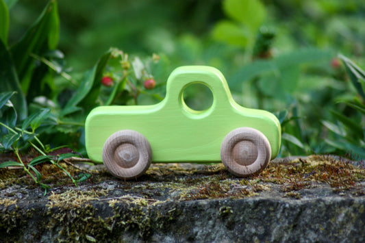 Holz-Lkw/Pickup Leuchtgrün