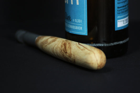 Design Flaschenöffner/Kapselheber mit Apfelholz