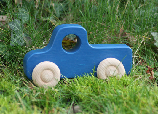Holz-Lkw/Pickup Blau
