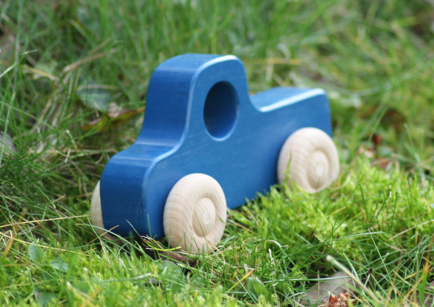 Holz-Lkw/Pickup Blau