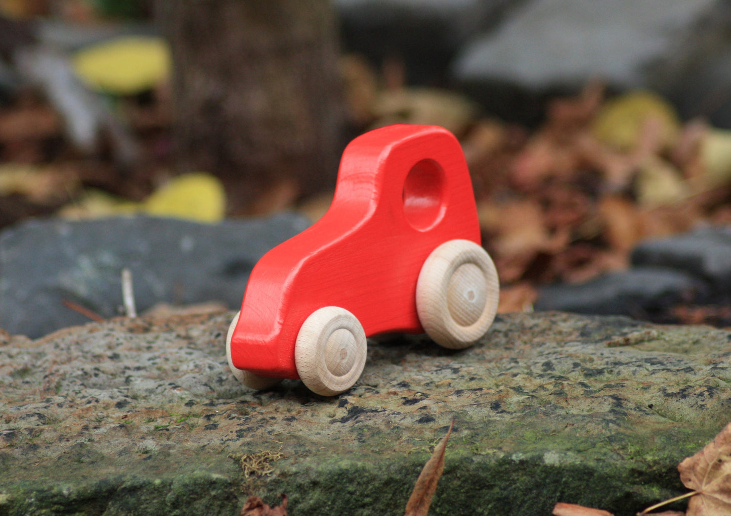 Holz-Traktor Red
