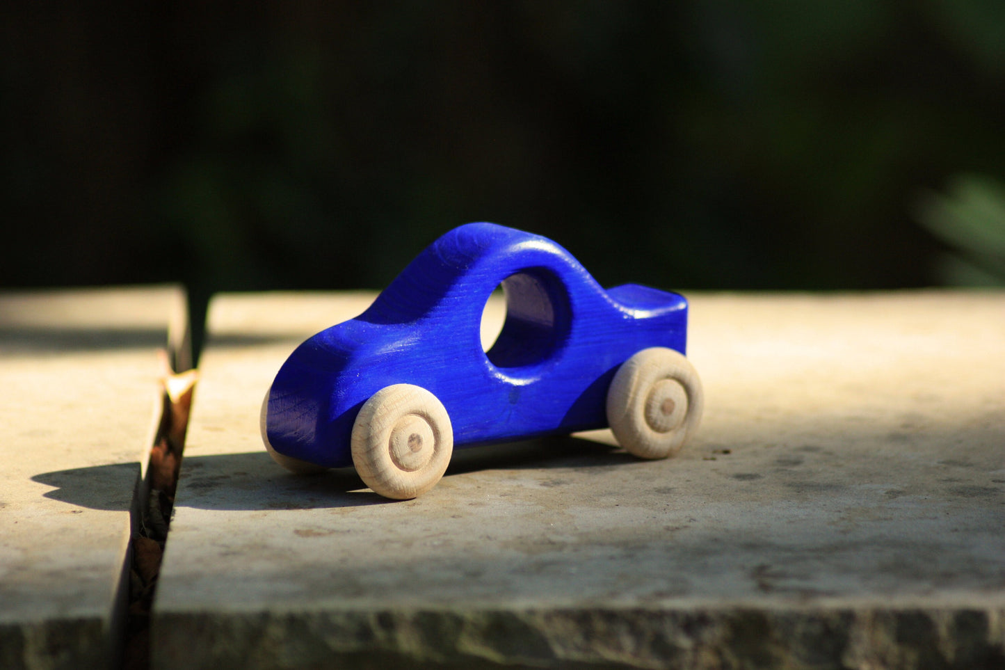 Holzauto Blau