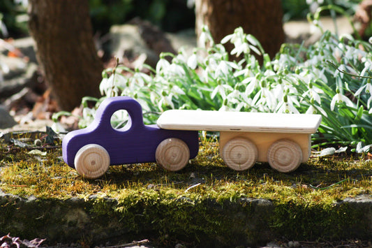 Holz-Lkw/Pickup Purple