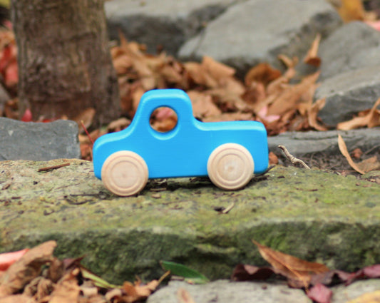 Holz-Lkw/Pickup Türkis