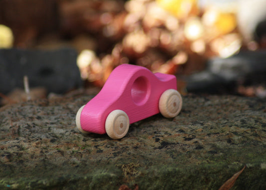 Holzauto Pink