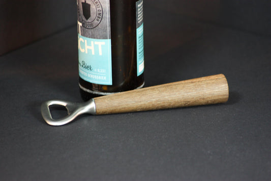 Design Flaschenöffner/Kapselheber mit Eichenholz