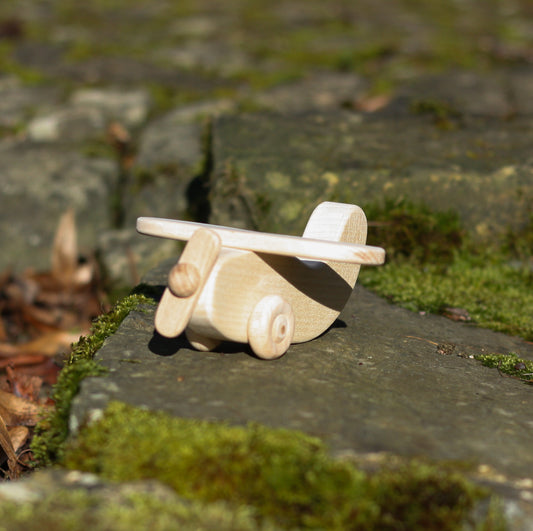 Holzspielzeug Flugzeug aus Ahorn & Buche