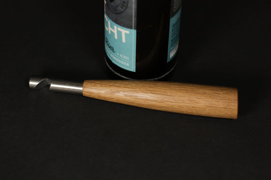 Design Flaschenöffner/Kapselheber mit Eiche