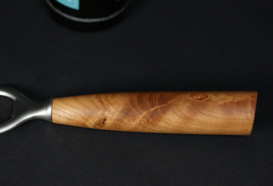 Design Flaschenöffner/Kapselheber mit Kirschbaumholz