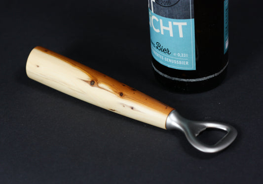 Design Flaschenöffner/Kapselheber mit Eibenholz
