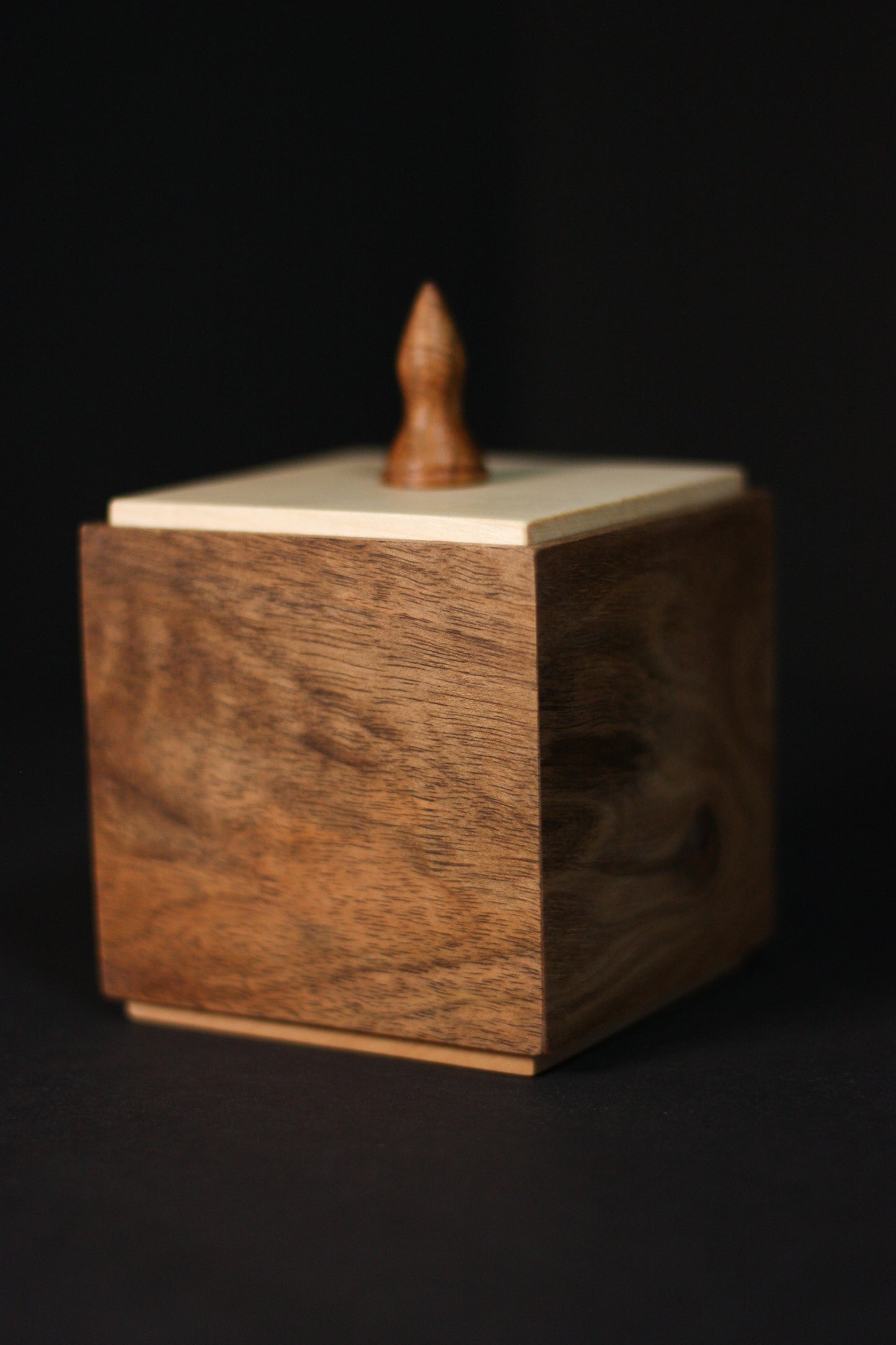 Handgefertigte Holzbox aus Ahorn & Walnuss