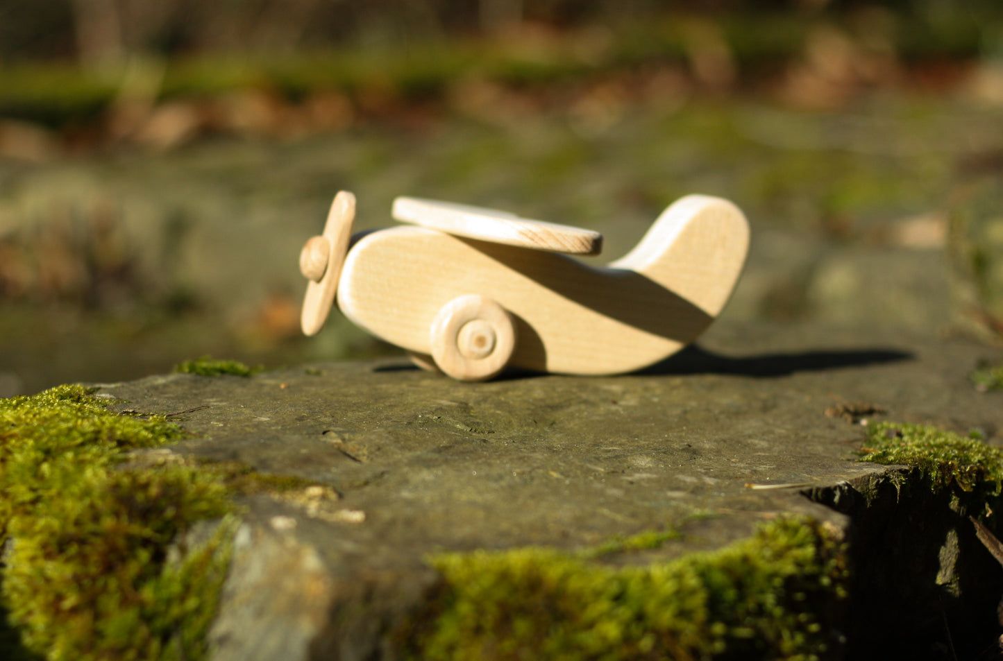 Holzspielzeug Flugzeug aus Ahorn & Buche