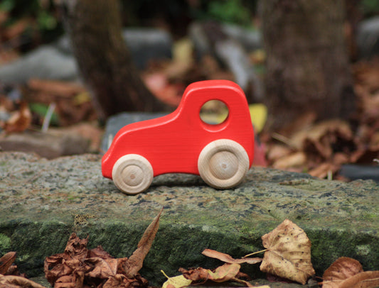 Holz-Traktor Red