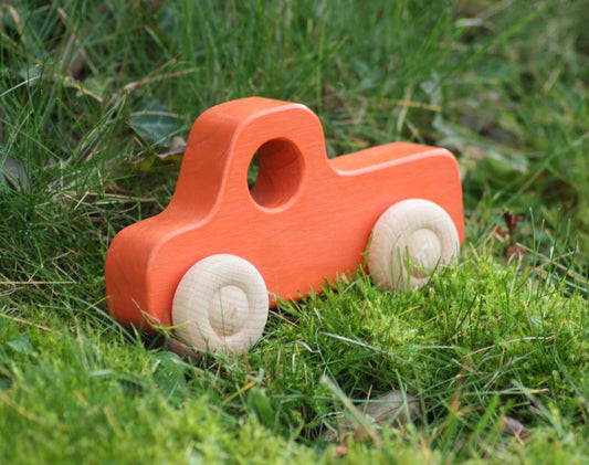 Holz-Lkw/Pickup Orange