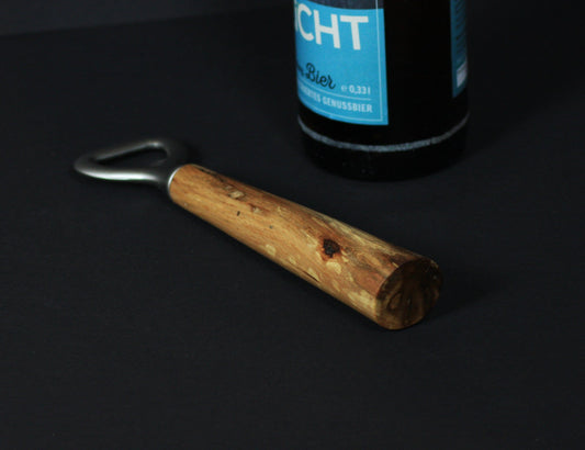 Design Flaschenöffner/Kapselheber mit Buchenholz
