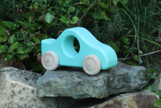 Holzauto Caribean Blue