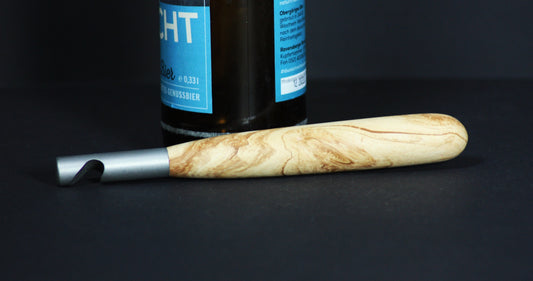 Design Flaschenöffner/Kapselheber mit Apfelholz