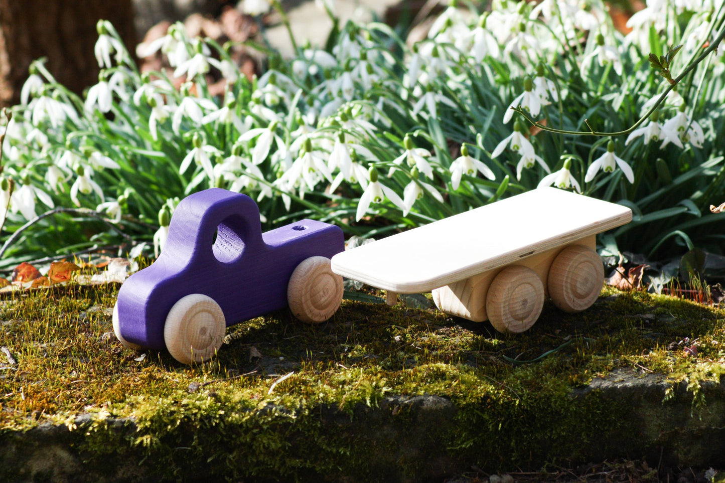 Holz-Lkw/Pickup Purple