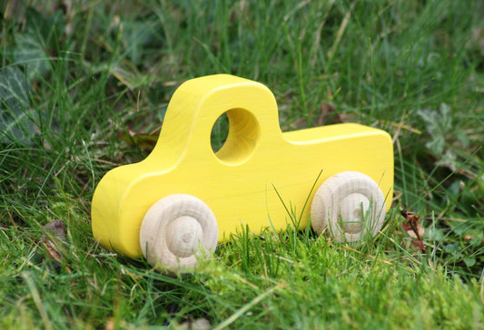 Holz-Lkw/Pickup Gelb