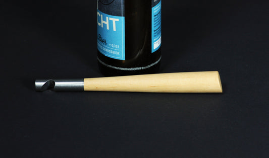 Design Flaschenöffner/Kapselheber mit Erlenholz