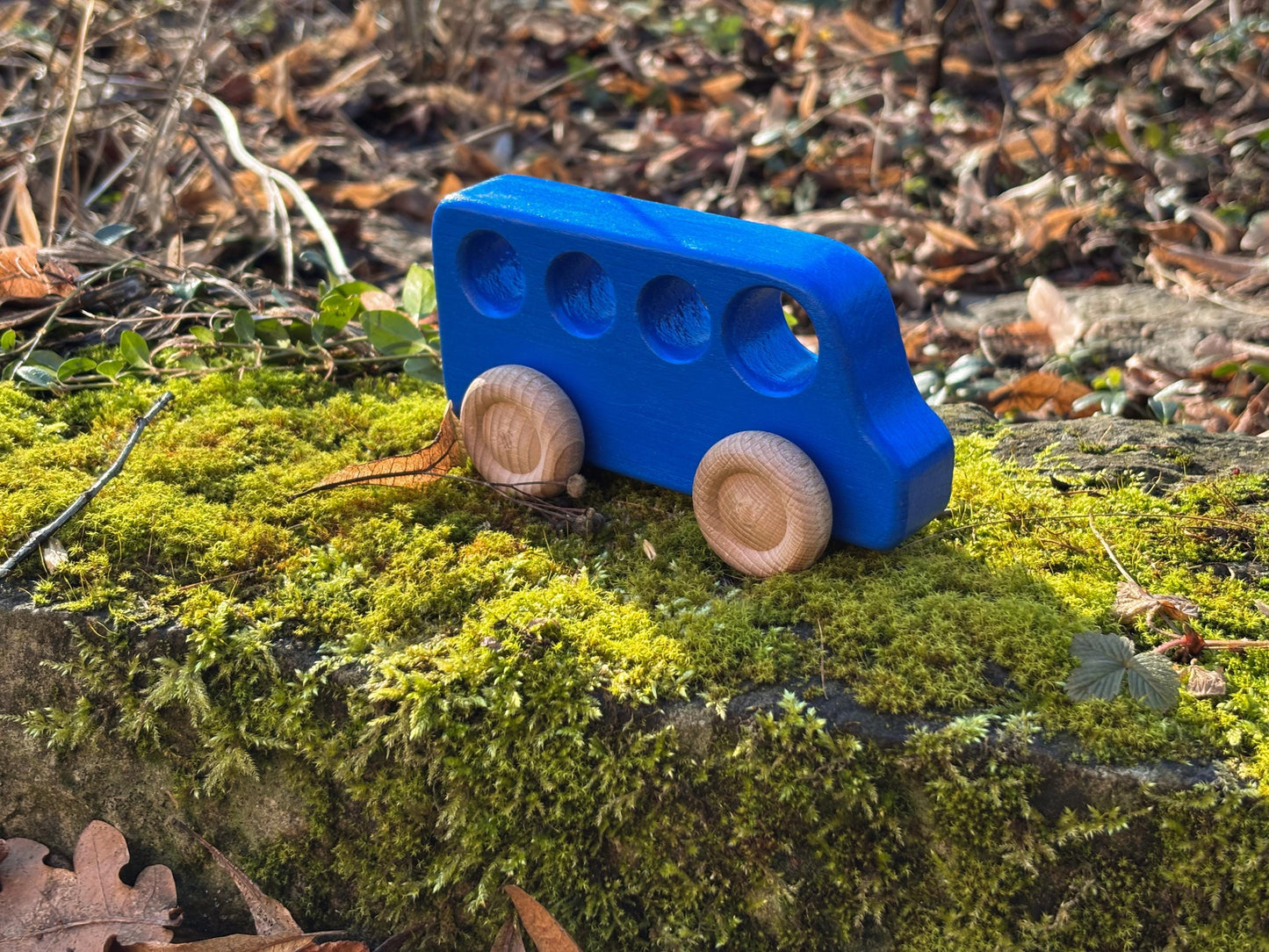 Holz-Bus Blau